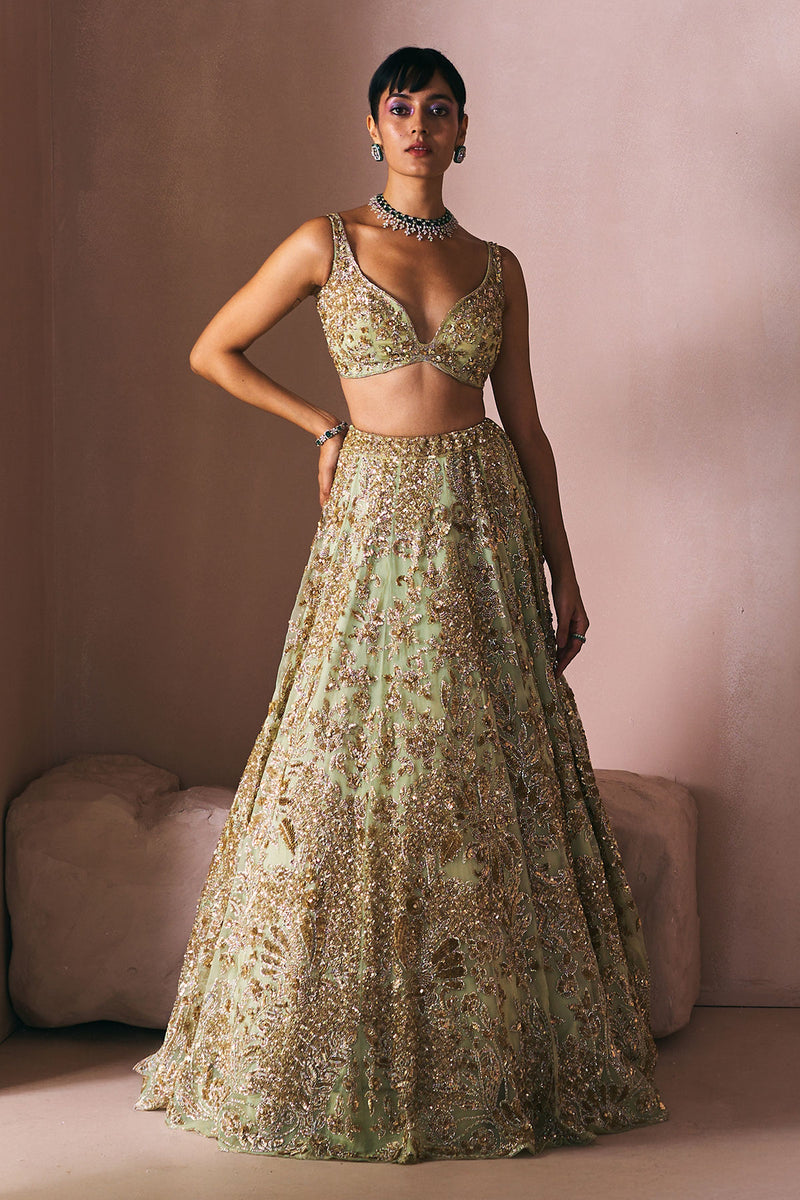 Olive Opulence Lehenga Set