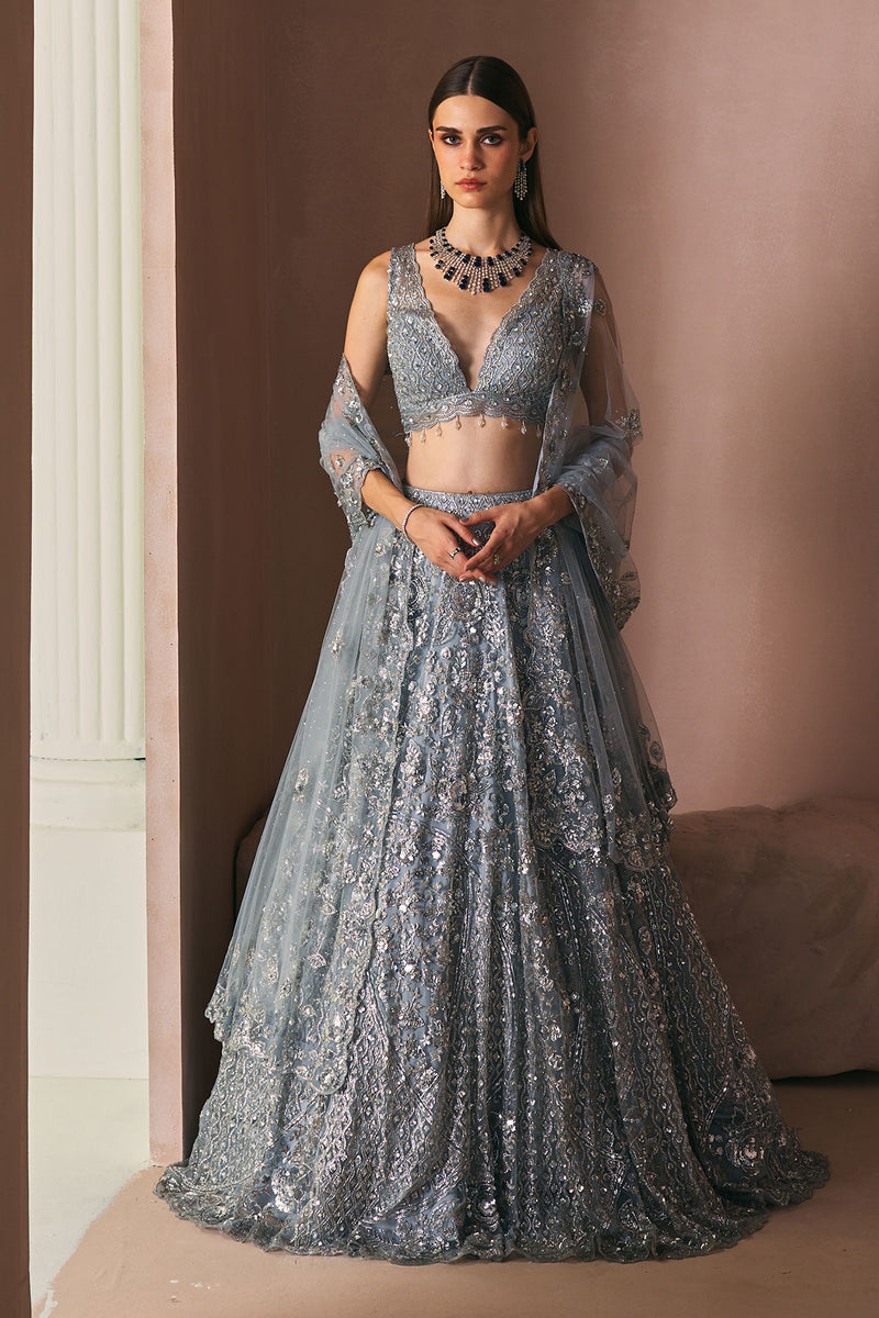 Moonstone Frost Lehenga Set