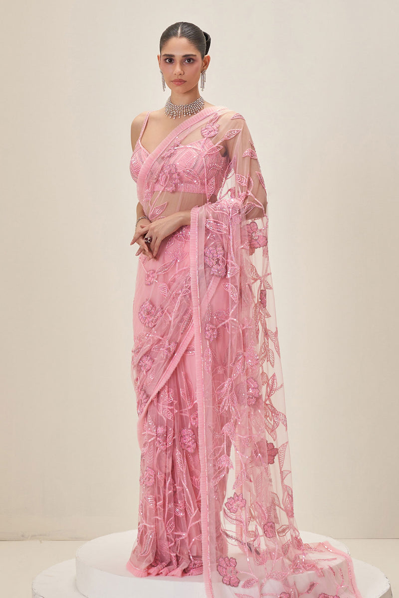 Rose Whisper Saree Set